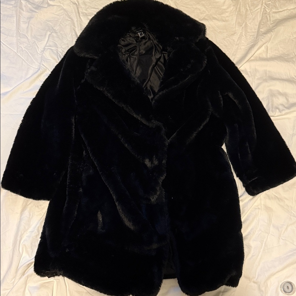 Forever 21 Midnight Black Teddy Jacket